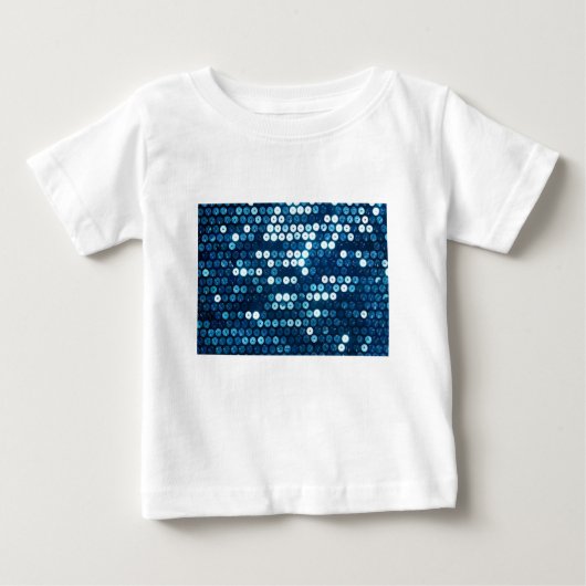 blaue Sequenzen Baby T-shirt (Vorderseite)