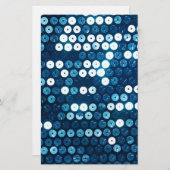 blaue Sequenzen Briefpapier (Vorne/Hinten)