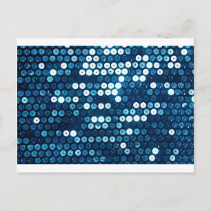 blaue Sequenzen Postkarte