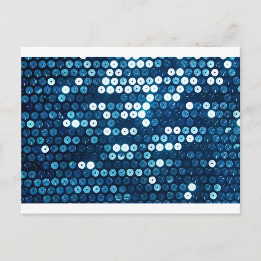 blaue Sequenzen Postkarte (Vorderseite)