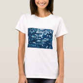blaue Sequenzen T-Shirt (Vorderseite)