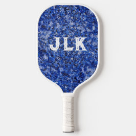 Blaue Sequenzsignatur Pickleball Schläger
