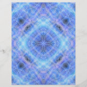 Blaue Serene Gärten Bulk Scrapbook Papier Seiten (Hinten)