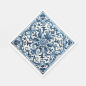 Blaue Servietten (Ecke)