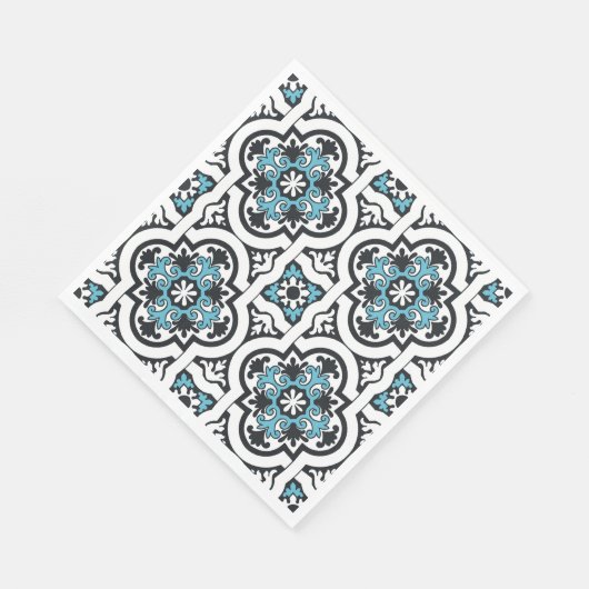 Blaue Servietten (Ecke)