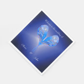 Blaue Servietten (Ecke)