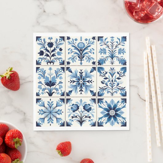 Blaue Servietten (Beispiel)