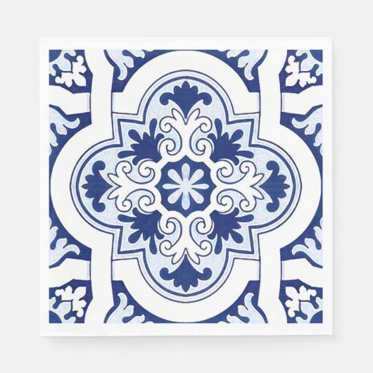 Blaue Servietten (Vorderseite)