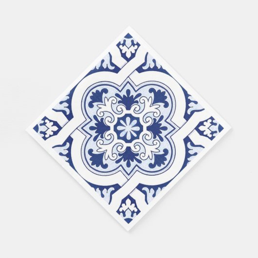 Blaue Servietten (Ecke)