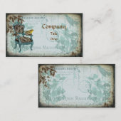 Blaue Shabby Chic-Geschäfts-Karte Visitenkarte (Vorne/Hinten)