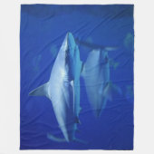 BLAUE SHARKS FLEECEDECKE (Vorderseite)