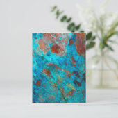 Blaue Shattuckit Postkarte (Stehend Vorderseite)