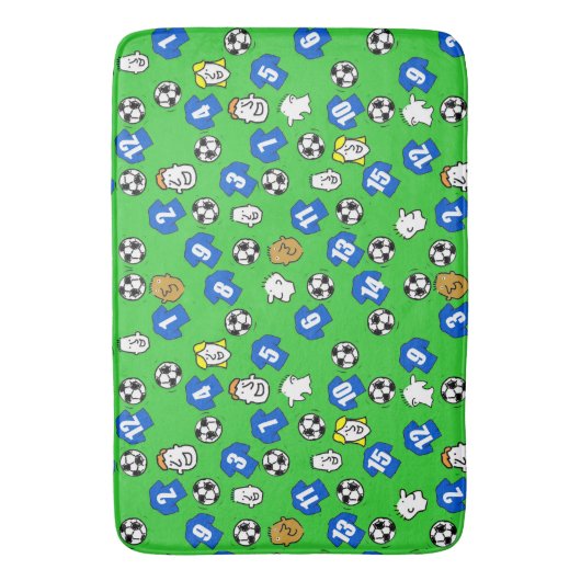 Blaue Shirts Badematte (Vorderseite Vertikal)