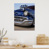 Blaue Siebenundfünfzig Poster (Küche)