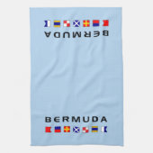 Blaue Signalleuchten der Bermuda Geschirrtuch (Vertikal)