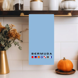 Blaue Signalleuchten der Bermuda Geschirrtuch