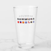 Blaue Signalleuchten der Bermuda Glas (Rückseite)