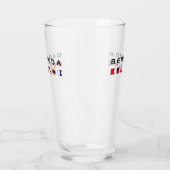 Blaue Signalleuchten der Bermuda Glas (Links)