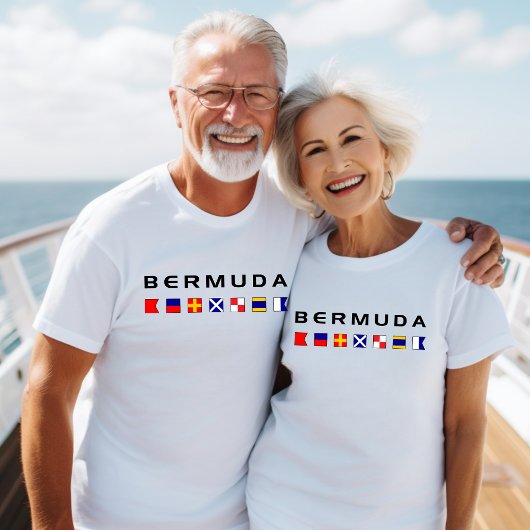 Blaue Signalleuchten der Bermuda T-Shirt