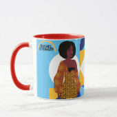 Blaue Signatur Tasse (Links)