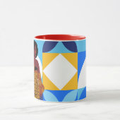 Blaue Signatur Tasse (Zentrum)