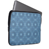 Blaue Signature-Goth-Pattern Laptopschutzhülle (Vorne Rechts)