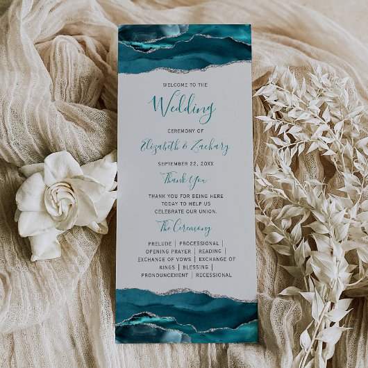 Blaue Silber-Hochzeit mit Achat-Grau Programm