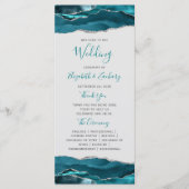 Blaue Silber-Hochzeit mit Achat-Grau Programm (Vorderseite)