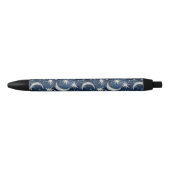 Blaue Silber Sterne Monde Kugelschreiber (Vorderseite)