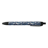 Blaue Silber Sterne Monde Kugelschreiber (Unterseite)