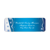 Blaue, silbergraue, weiße Schneeflocke Winterhochz (Vorne)