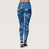 Blaue Silbermedaille Leggings (Rückseite)