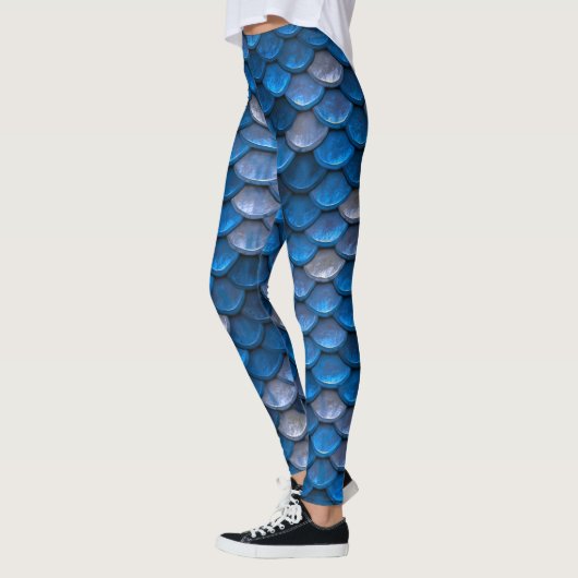 Blaue Silbermedaille Leggings (Links)