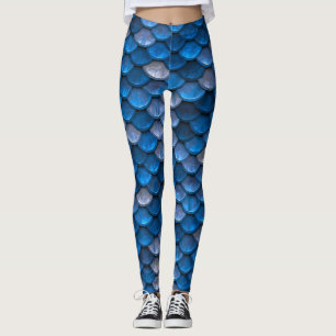 Blaue Silbermedaille Leggings