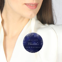 Blaue Silbernacht-Glitzer