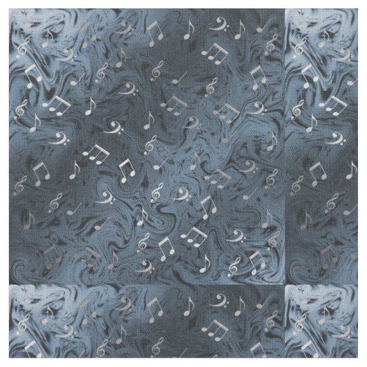 blaue silberne Stoffe, buntes Haus aus Textilien Stoff (Nahaufnahme)