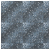 blaue silberne Stoffe, buntes Haus aus Textilien Stoff (Muster)