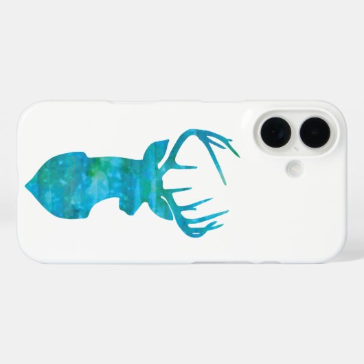 Blaue Silhouette Case-Mate iPhone Hülle (Rückseite (Horizontal))