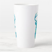 Blaue Silhouette Milchtasse (Vorderseite)