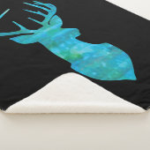 Blaue Silhouette Sherpadecke (3/4)