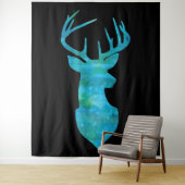 Blaue Silhouette Wandteppich (Beispiel)