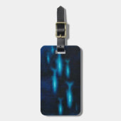 Blaue Silhouetten Gepäckanhänger (Vorderseite vertikal)