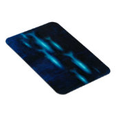 Blaue Silhouetten Magnet (Rechte Seite)