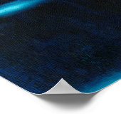 Blaue Silhouetten Poster (Ecke)