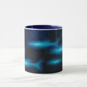 Blaue Silhouetten Tasse (Zentrum)