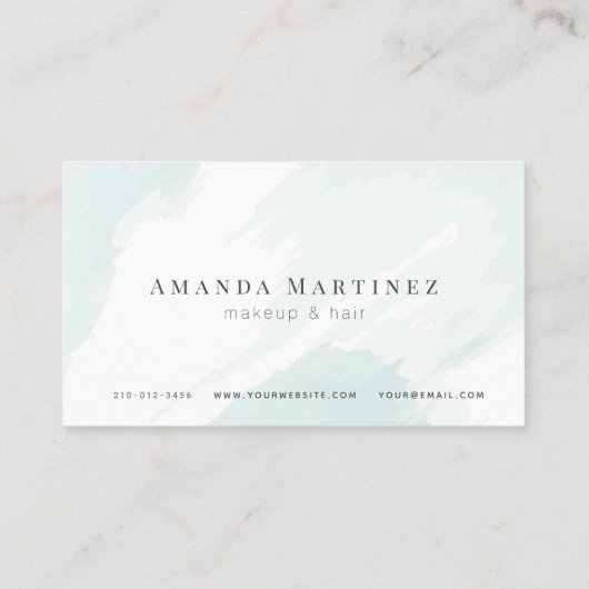 Blaue Sitzecke Karte (Rückseite)