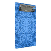 Blaue Skala Mini Klemmbrett (Schrägansicht)