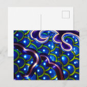 Blaue Skala Postkarte (Vorne/Hinten)