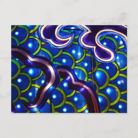 Blaue Skala Postkarte (Vorderseite)