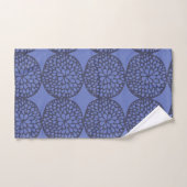 Blaue Skandinavien Moderne Abstrakte Blüten Badhandtuch Set (Handtuch)